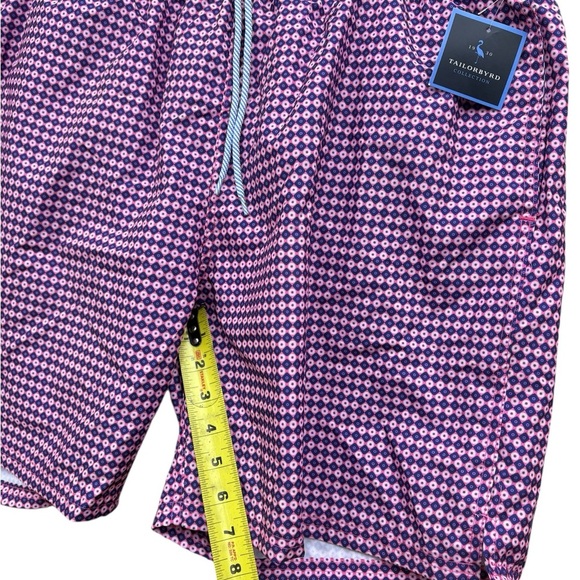 Mens Tailorbyrd Purple Gingham Board Mesh Shorts Size XL - Picture 9 of 9